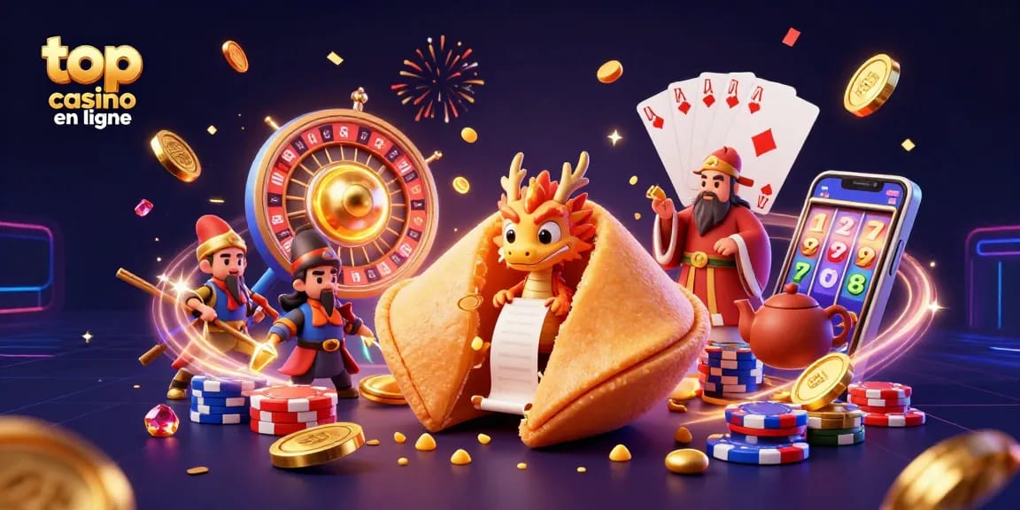 Image illustrant les meilleurs casinos en ligne avec une ambiance dynamique de jeu, mettant en avant le top casino en ligne.