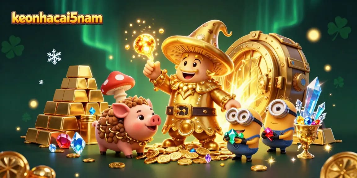 Join the magical world of keonhacai5nam as treasures turn to gold during thrilling gambling adventures.
