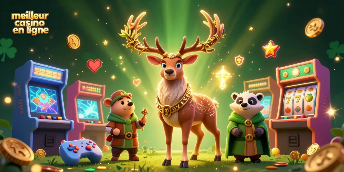 Jouer dans le meilleur casino en ligne avec un cerf druidique et des machines à sous magiques.