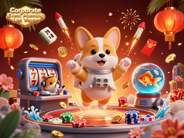Elevate your Corporate Event Planning Las Vegas experience with engaging casino-themed imagery.