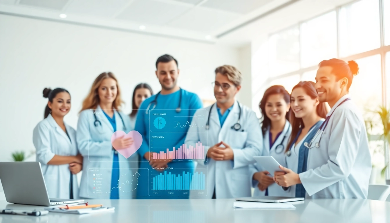 Enhancing health with a team of professionals in a bright consulting workspace.