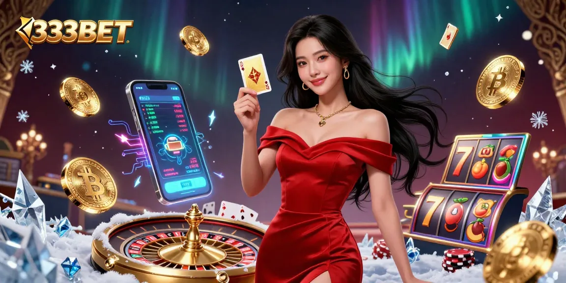 Experience the excitement of 333BET casino with a stunning illustration showcasing vibrant gaming elements.