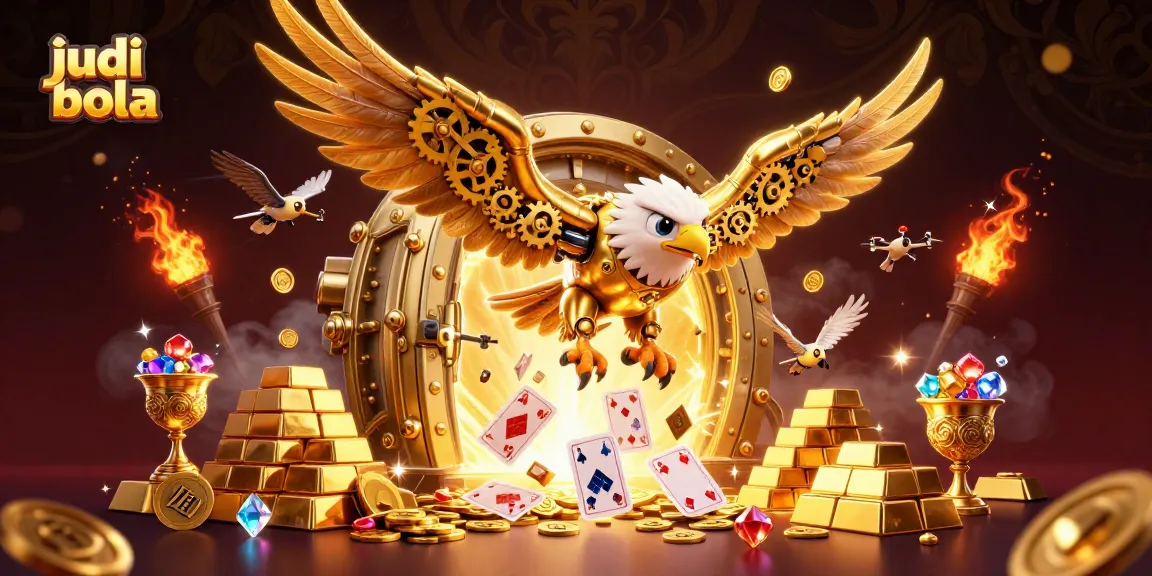 Experience thrilling judi bola action with golden treasures and dynamic 3D characters