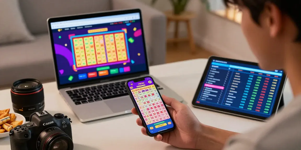 Engaging scene of a user interacting with toto macau live draw results on smartphone, emphasizing real-time betting excitement.