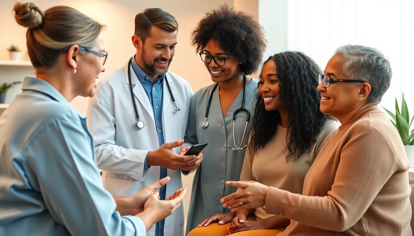 Promoting health and wellness in a welcoming clinic with healthcare professional.