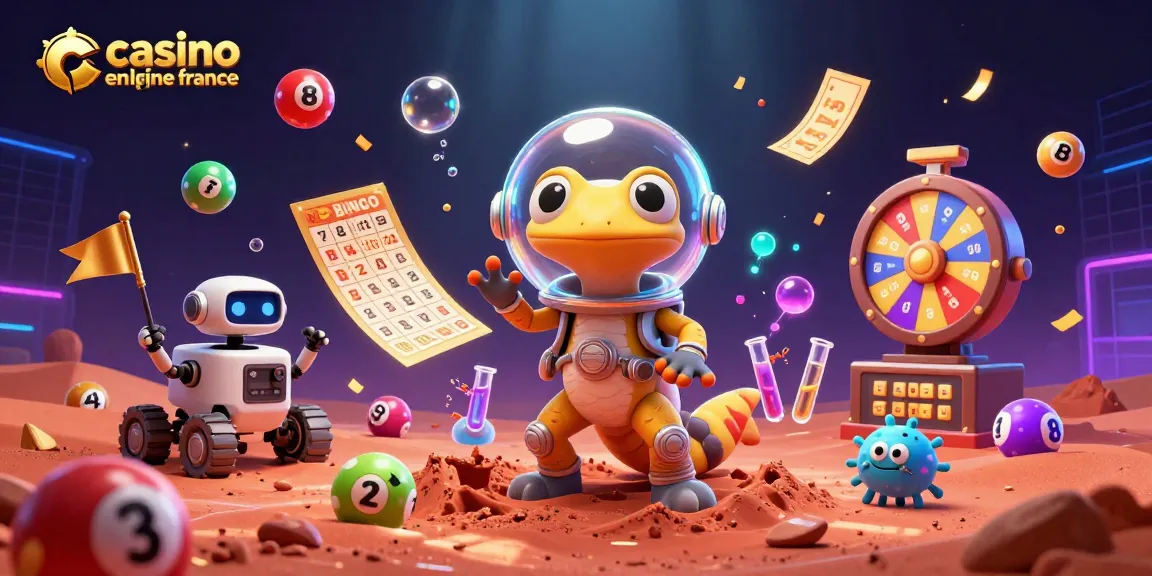 Plonger dans l'excitation du casino en ligne France avec un gecko martien et ses amis.