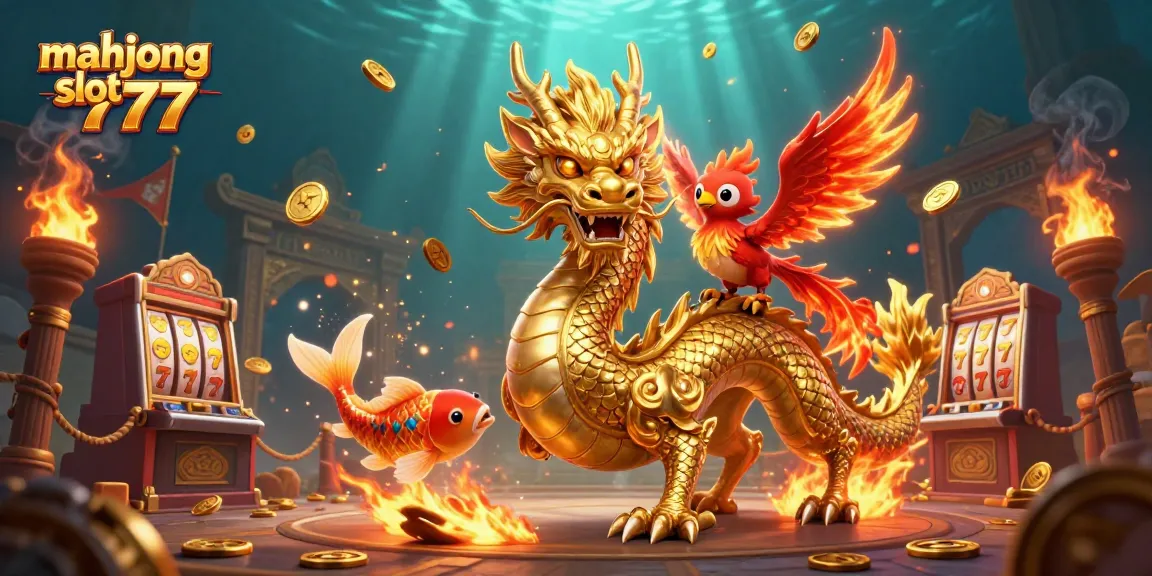 Experience thrilling wins with mahjong slot 777 featuring golden dragon and phoenix in action.