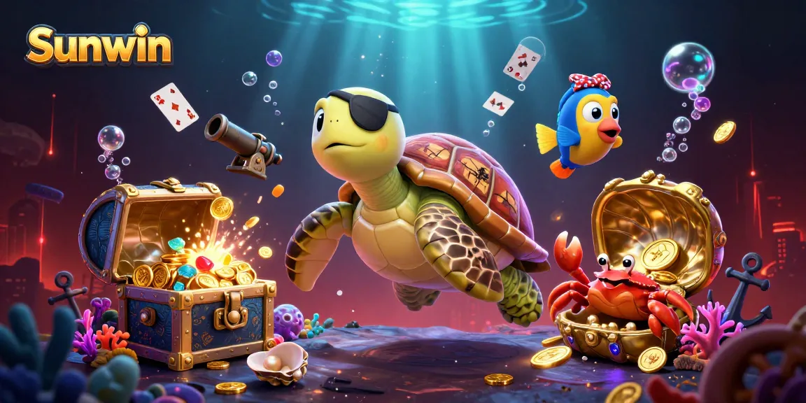 Sunwin enhances your gambling experience with vibrant underwater treasures and exciting casino elements.