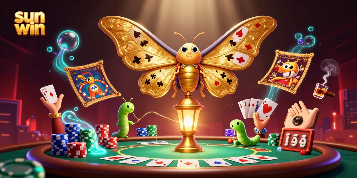 Experience thrills at sun win casino with vibrant poker table scenes and playful characters.