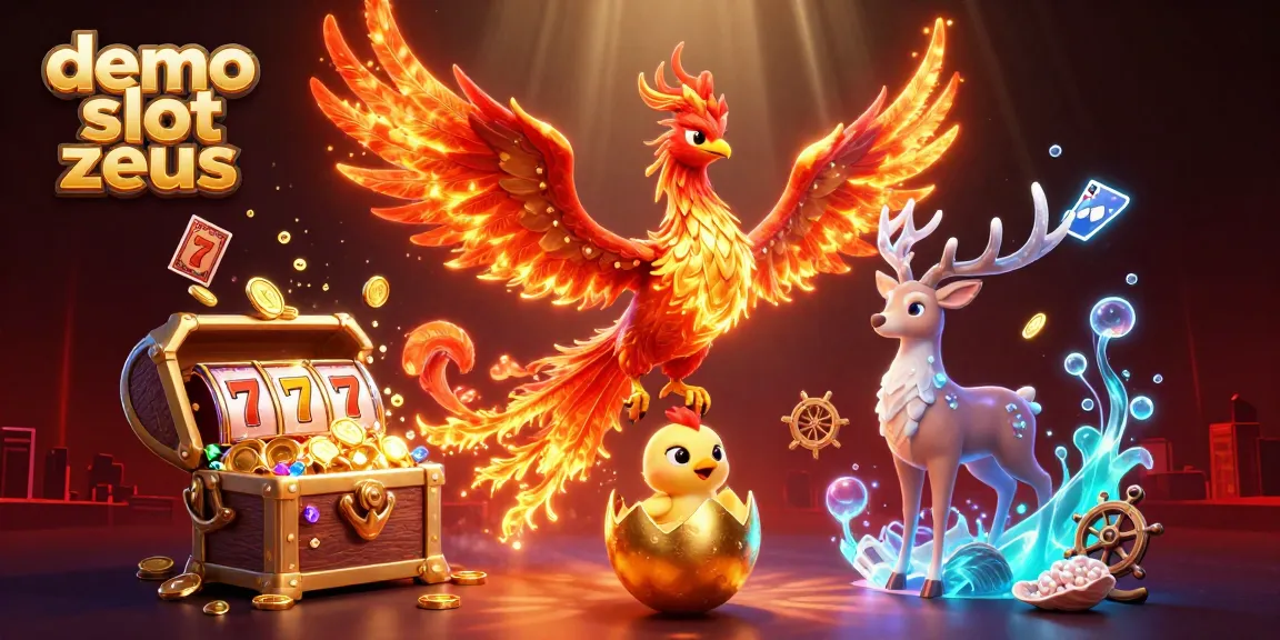 Experience the demo slot zeus with captivating elements and characters in an exciting casino-themed scene