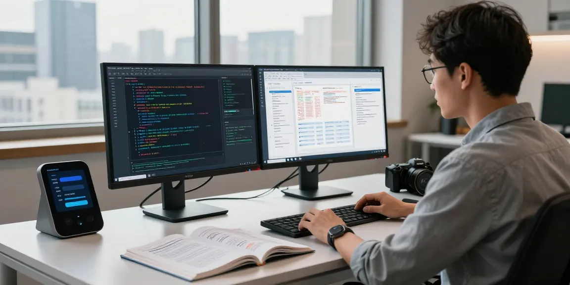 Detect fake receipt analysis in a modern tech workspace with a cybersecurity expert.