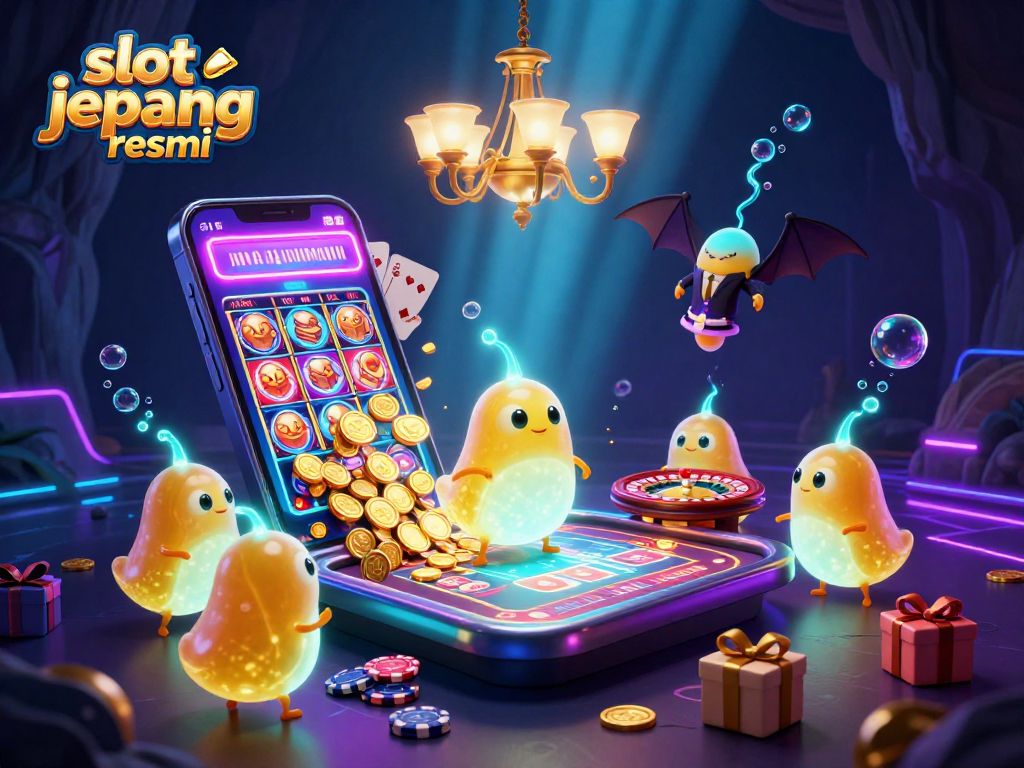 Engage in exciting gameplay at slot jepang resmi featuring vibrant glowworms lighting up a dynamic casino scene.