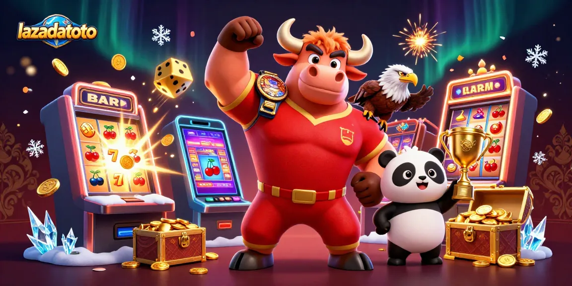 Experience exciting wins with lazadatoto through thrilling slot machines and vibrant casino scenes.