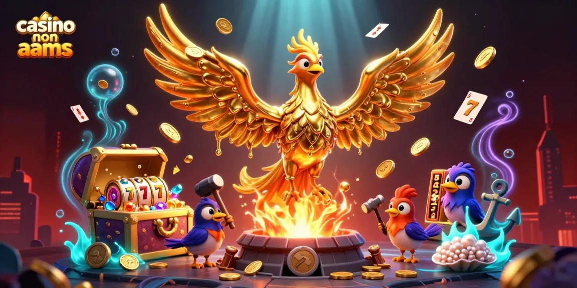 Gioca nei casinò non AAMS con il fantastico fenice dorato tra ricchezze e slot machine.