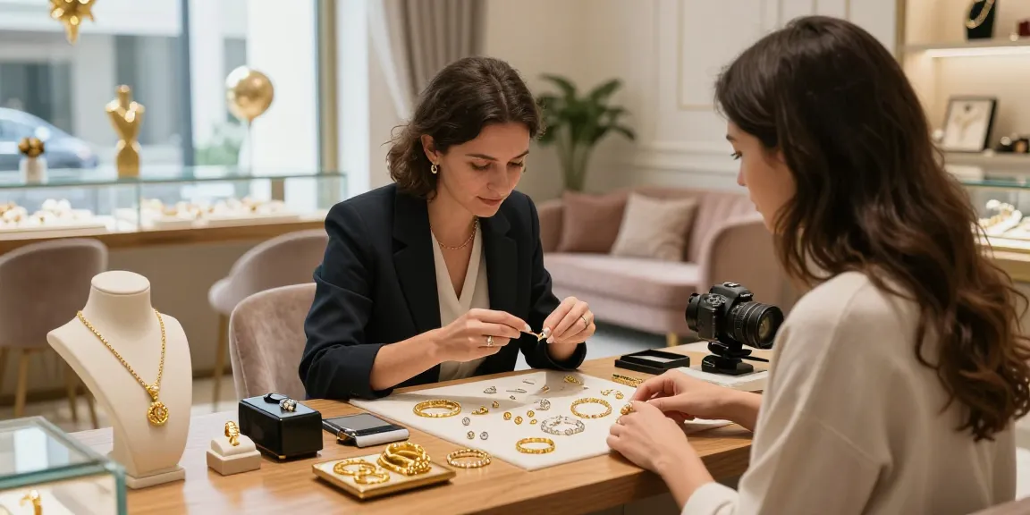 Estimation et achat d'or à Bruxelles dans une atmosphère élégante.