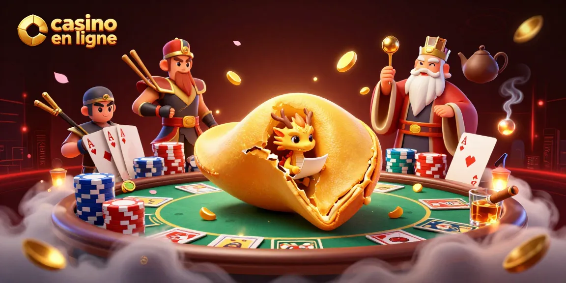 Profitez d'une expérience captivante de casino en ligne avec un dragon sage découvrant des trésors cachés.
