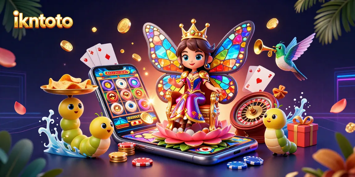 Spin sensational slots with ikntoto's vibrant casino illustration showcasing thrilling gameplay elements.