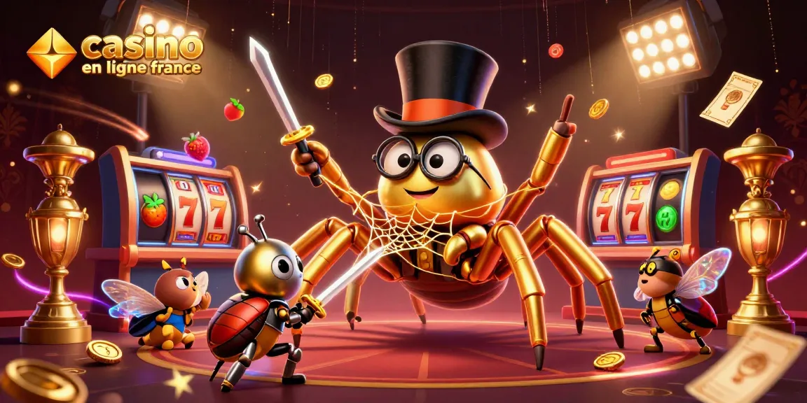 Profitez de l'excitation du casino en ligne France avec une illustration captivante de jeux de machines à sous.