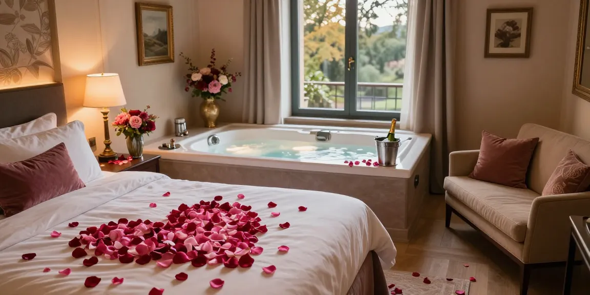 Romantic love room with jacuzzi near Toulouse, perfect for a cozy getaway.