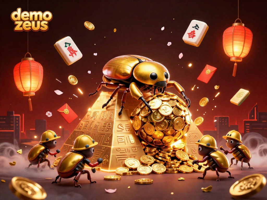 Menguji coba demo zeus dengan simbol kasino pada ilustrasi 3D penuh warna dan detail, menampilkan koin keemasan dan karakter menarik.