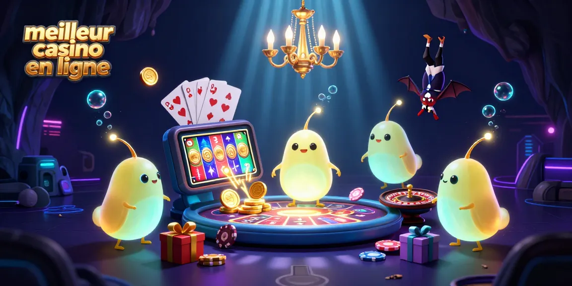 Jouer au meilleur casino en ligne avec une équipe de lucioles lumineuses et un croupier chauve-souris