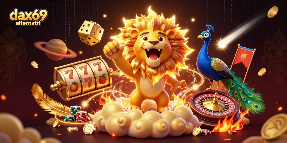 Gambarlah teknik dax69 alternatif dengan slot dan dadu emas dalam suasana kasino yang meriah.