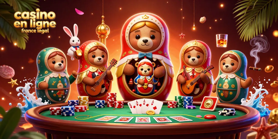 Jouer au casino en ligne France légal : Découvrez des ours dansants et des éléments de poker passionnants.