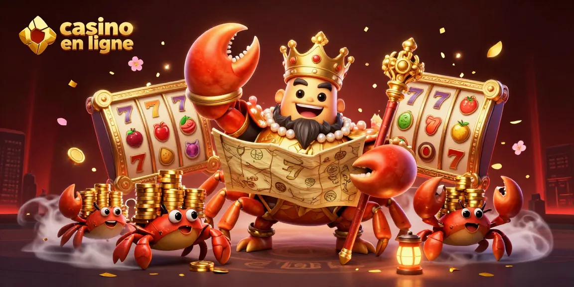 Découvrez des jeux captivants de casino en ligne avec un crabe en or au cœur de l'action.