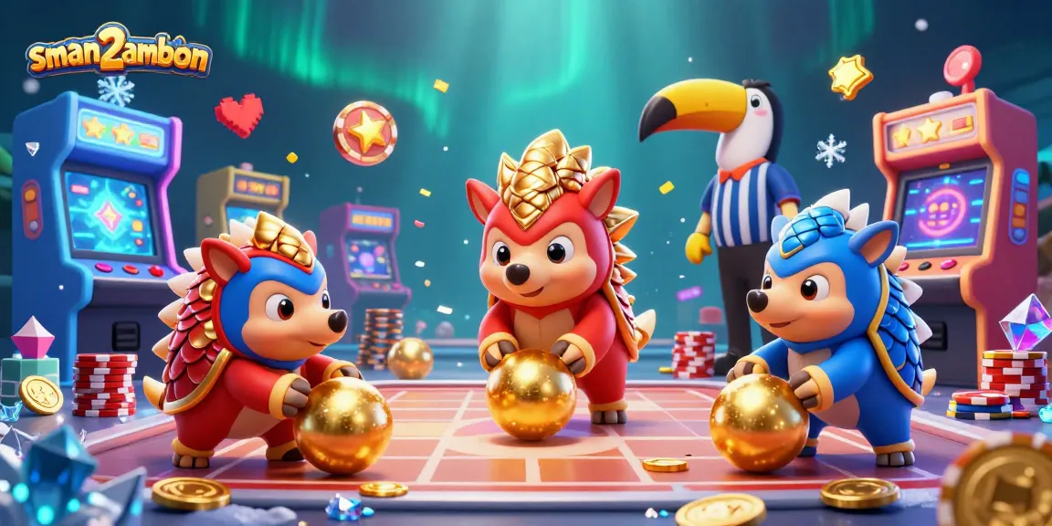 Pangolin bersaing bermain bowling di atas chip poker dalam dunia sman2ambon.