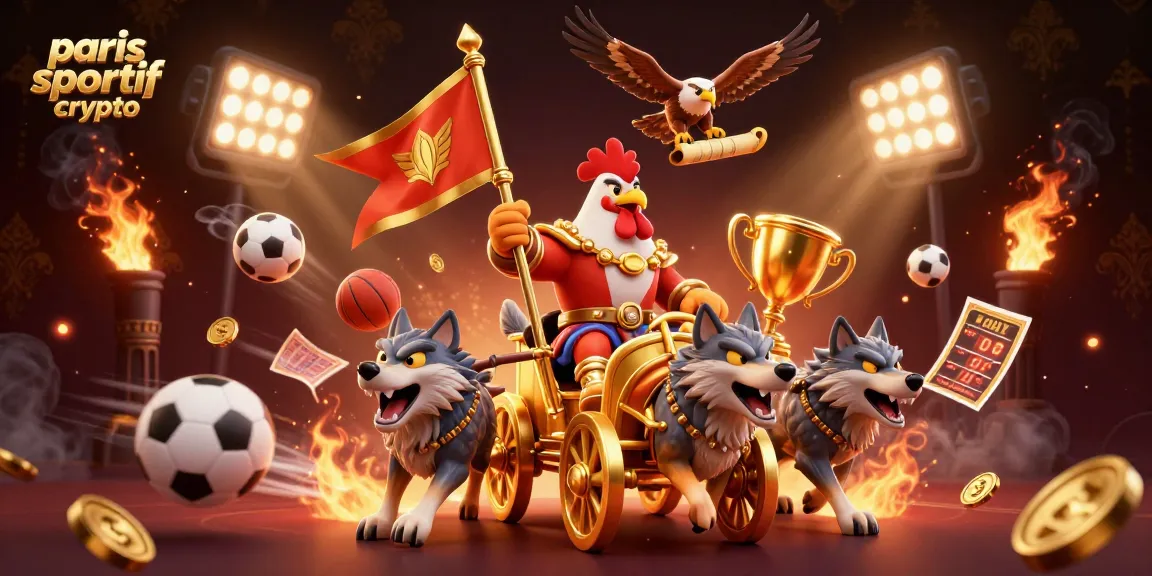Placer des paris sur le site paris sportif crypto avec un tableau dynamique rempli de ballons de sport et de trophées brillants.