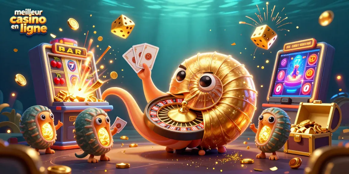 Découvrez le meilleur casino en ligne avec cette illustration dynamique et colorée.