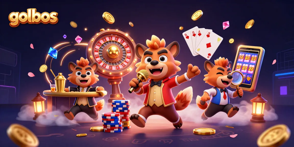 Experience excitement at golbos with hyenas in a vibrant casino club scene featuring comedy and cocktails.