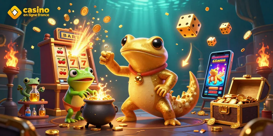 Jouer dans un casino en ligne France avec des personnages fantastiques transmutant l'or.