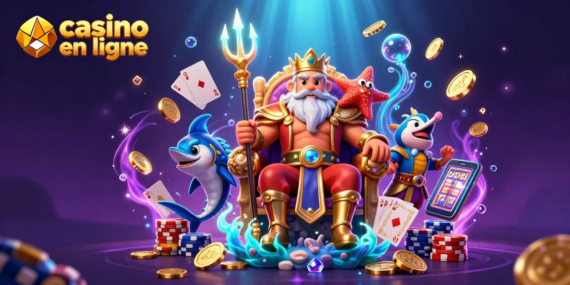 Explorez des jeux palpitants de casino en ligne avec Neptune et ses trésors sous-marins.
