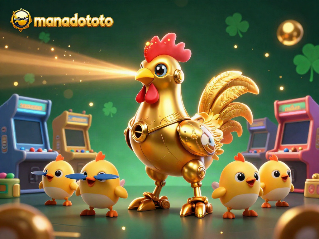 Engage with manadototo's gaming excitement depicted by vibrant 3D characters surrounded by dynamic casino game elements.