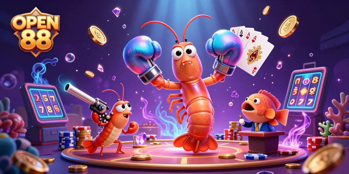 Engage with exciting slots and winnings at OPEN 88 in a vibrant casino atmosphere.