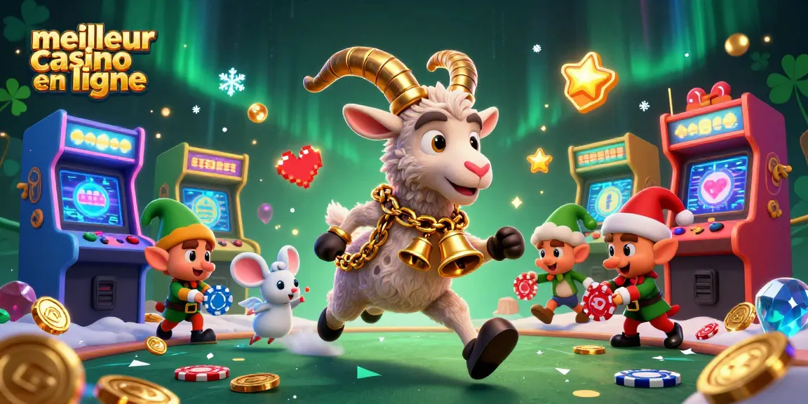 Jouer au meilleur casino en ligne avec une scène animée animée de personnages festifs et ludiques.