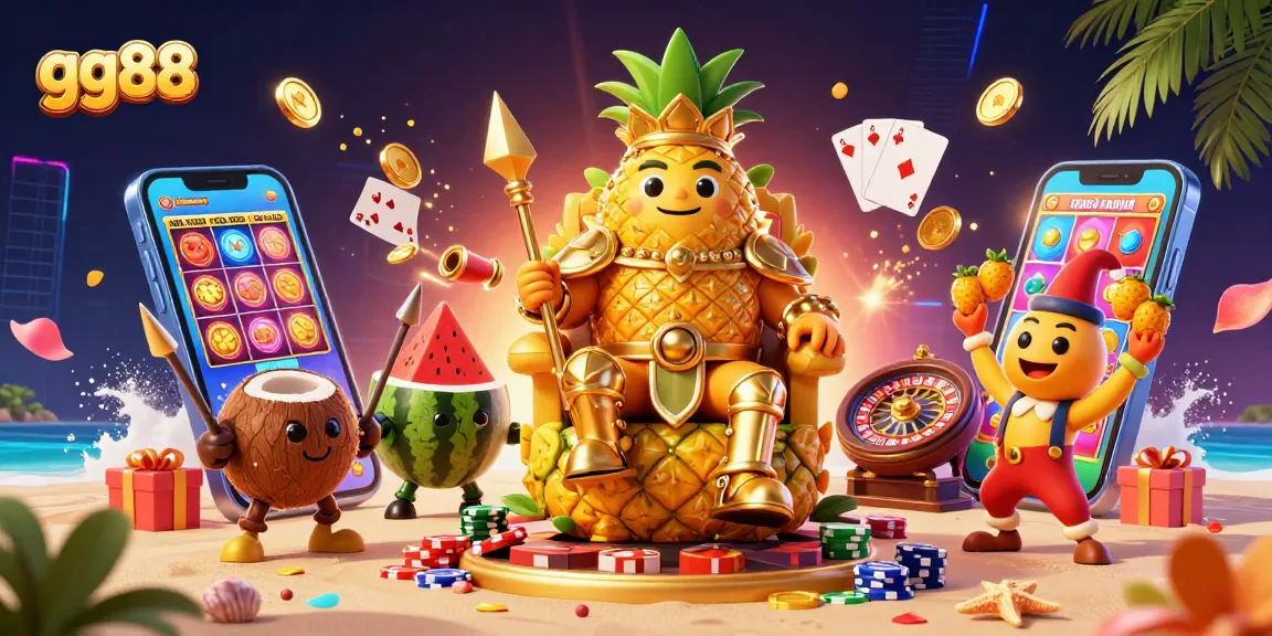 Experience thrilling wins with gg88 in a vibrant casino scene bustling with action and colorful games.