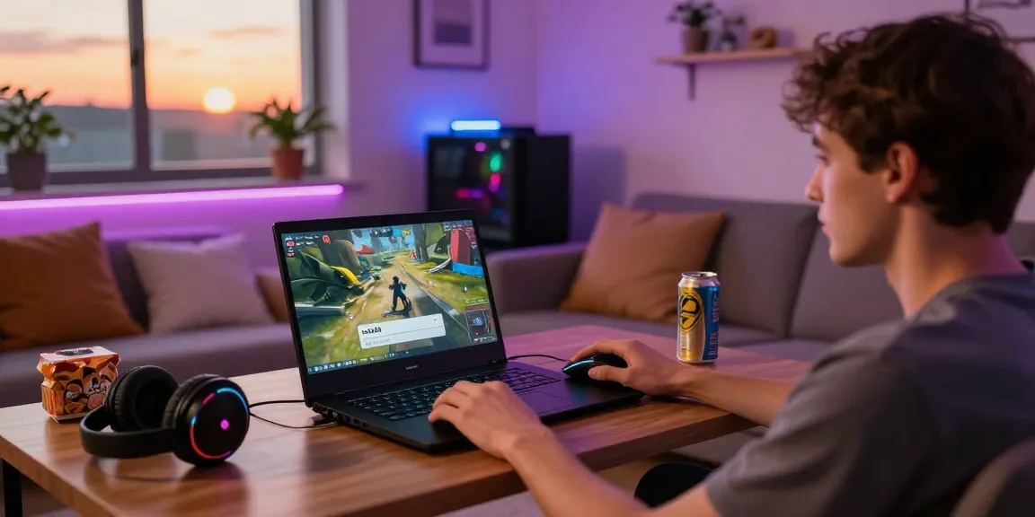 User accessing rokok88 login in a cozy gaming setup with laptop and snacks.