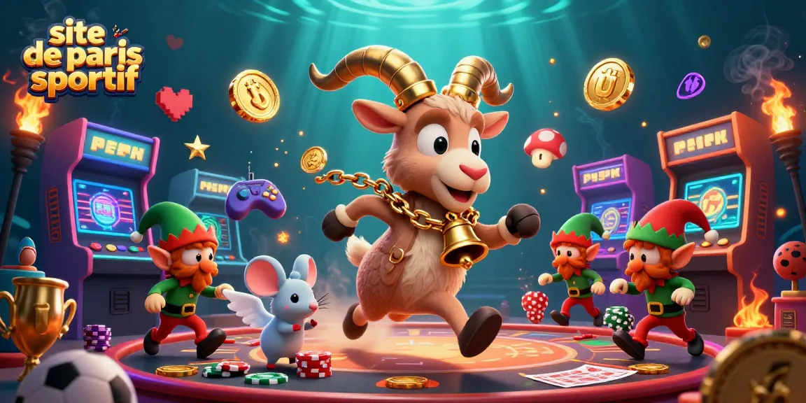 Visualisez le site de paris sportif avec le Krampus et des gremlins dans un casino dynamique.