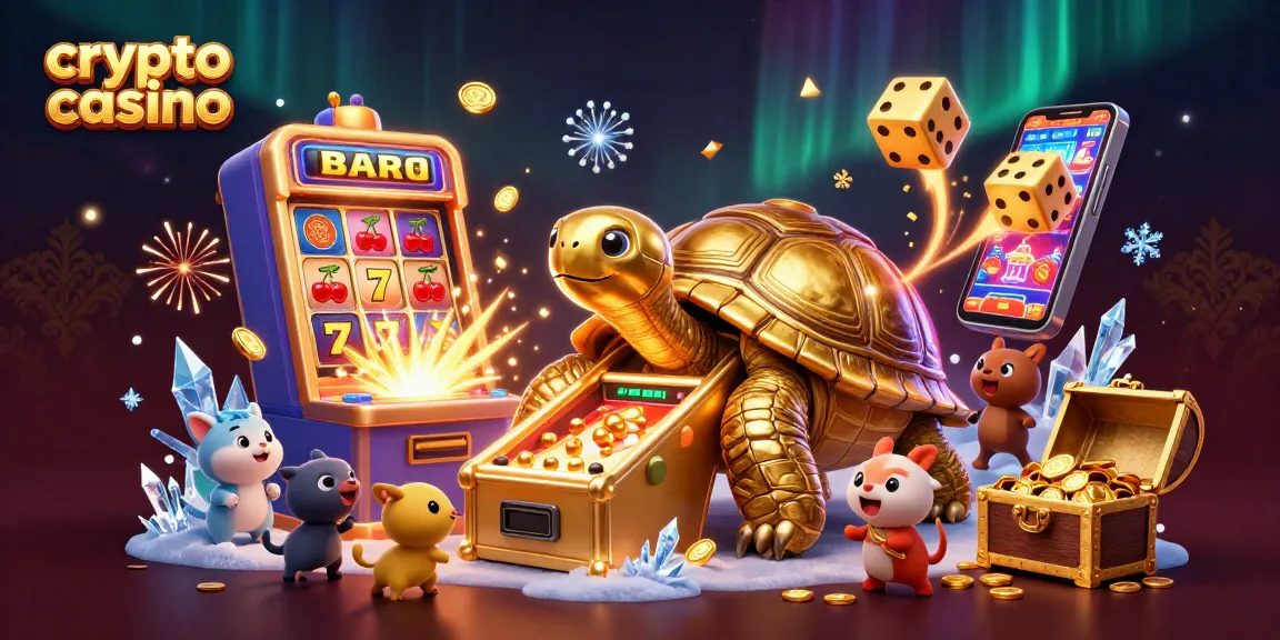 Gioca nel crypto casino con la tartaruga dorata e slot machine esplosive che offrono emozioni.