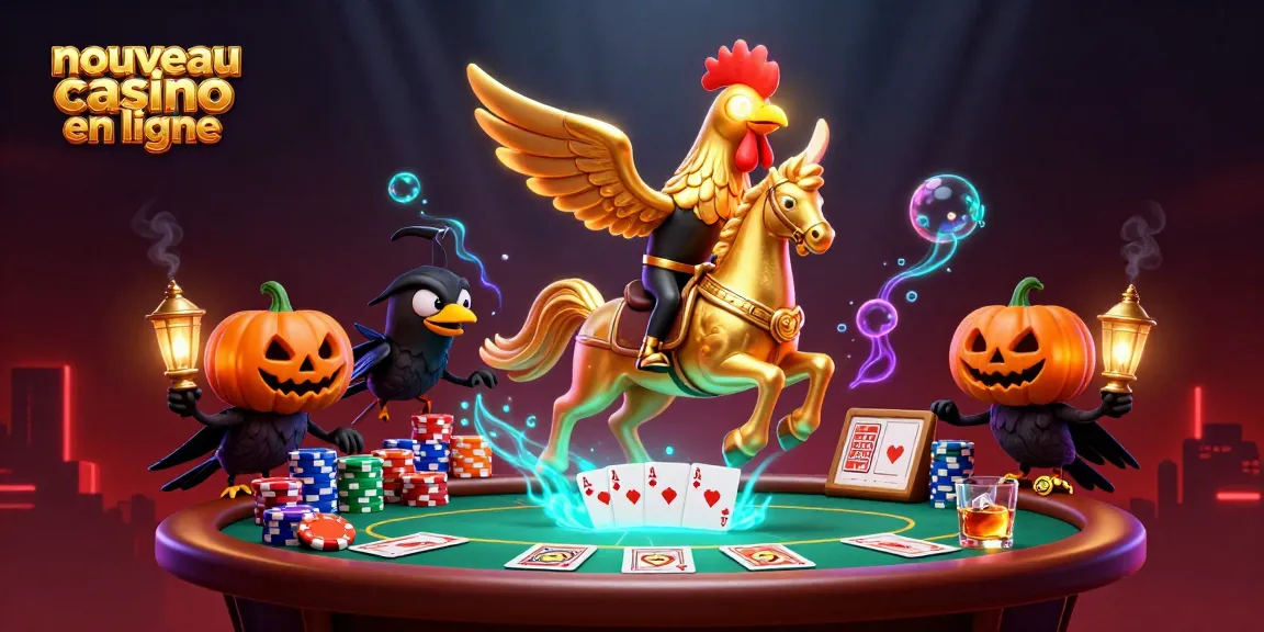 Plongez dans l'univers du nouveau casino en ligne avec ce personnage coloré jouant aux cartes.