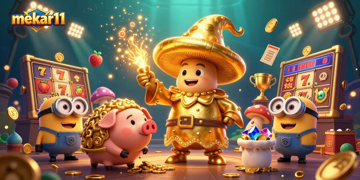 Spin the reels at mekar11 with golden magical elements and dynamic 3D characters creating excitement.