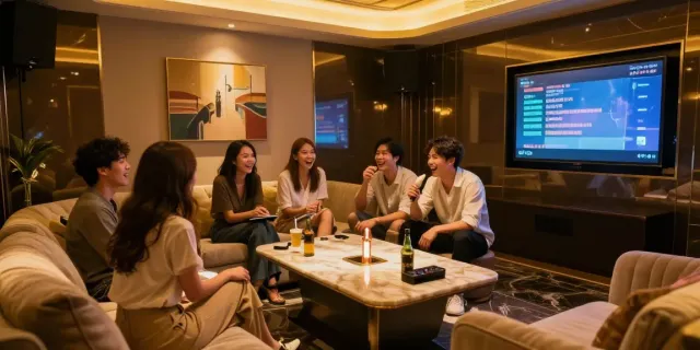 강남 구구단에서 즐거운 시간을 보내는 친구들 모습