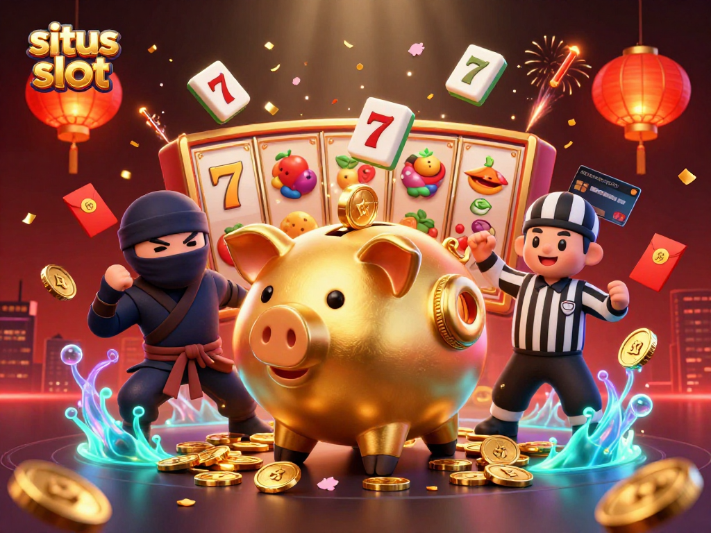 Menggali situs slot dengan simbol keberuntungan dan karakter kasino yang menarik.