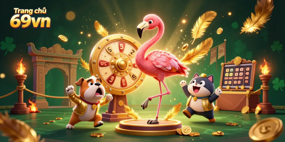 Engage at Trang chủ 69vn with vibrant 3D casino scene showcasing excitement and wins.