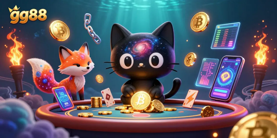 Experience thrilling gameplay at gg88 with animated cosmic elements and captivating casino visuals.