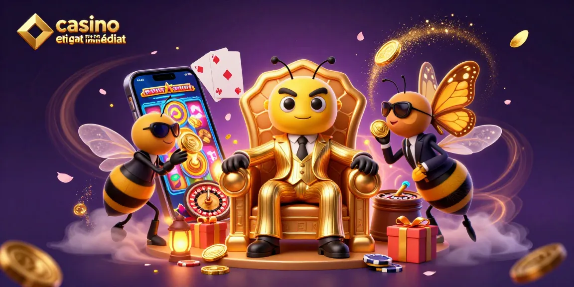 jouez à casino en ligne retrait immédiat avec un design captivant où un roi des abeilles mène la scène