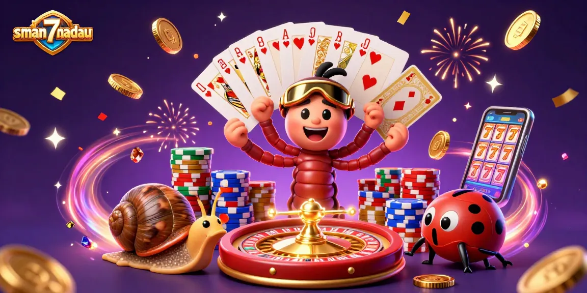 Kartu permainan interaktif sman7mandau dengan dealer dan chip menarik perhatian dalam ilustrasi kasino