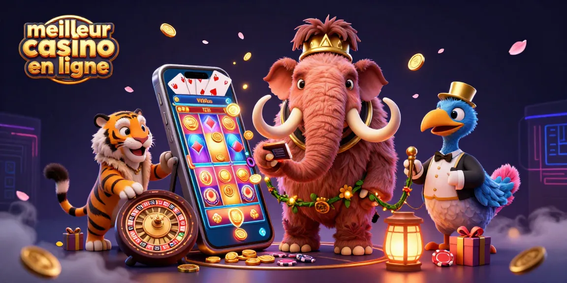 Venez découvrir le meilleur casino en ligne avec une illustration dynamique d'un mammouth et un tigre à travers un jeu captivant.